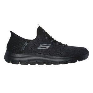 Skechers Men's Summits Key Pace Hands Free Slip-in Loafer, Black/Black